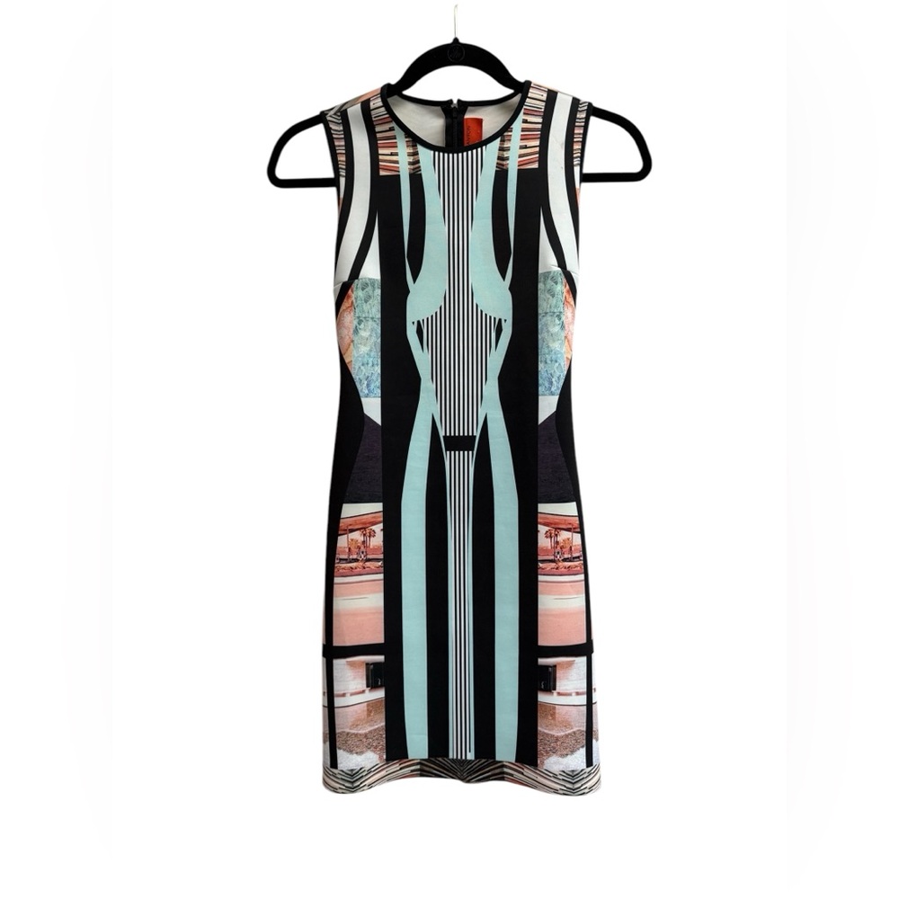 CLOVER CANYON Women’s Multicolor Desert Home Neoprene Dress - Size XS